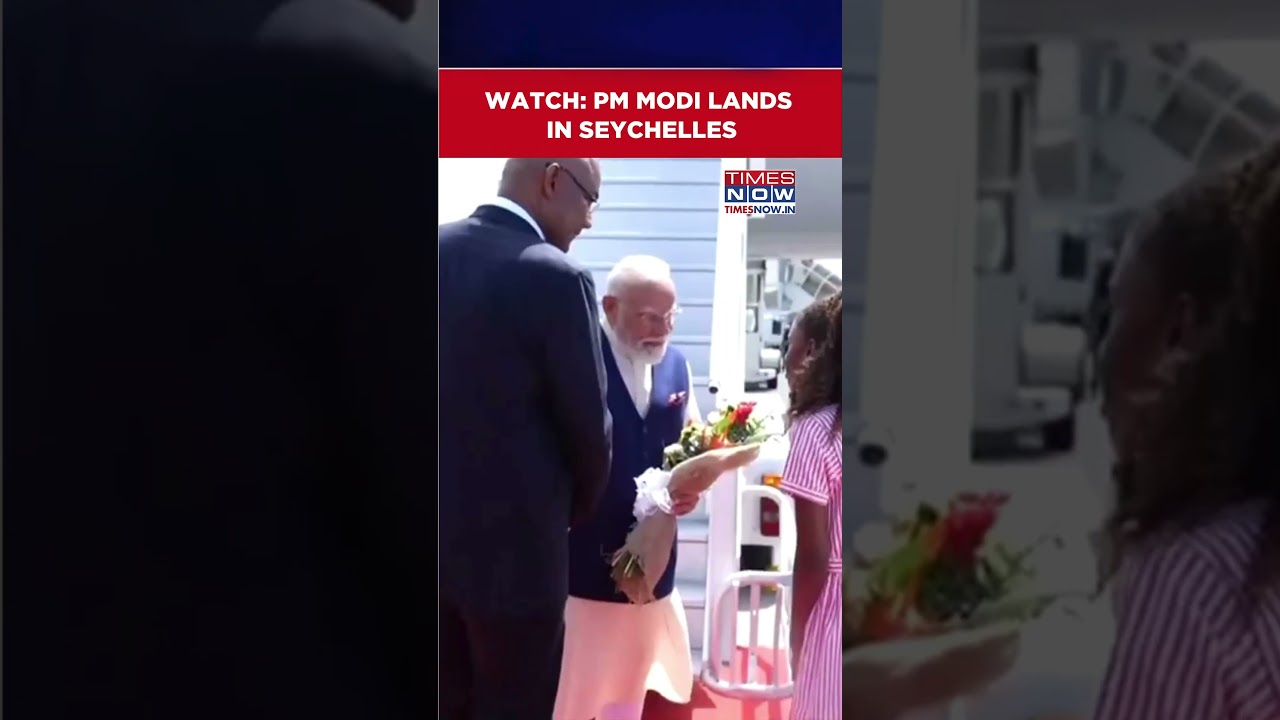 Prime Minister Narendra Modi Arrives At Seychelles International Airport|Modi In Seychelles #shorts