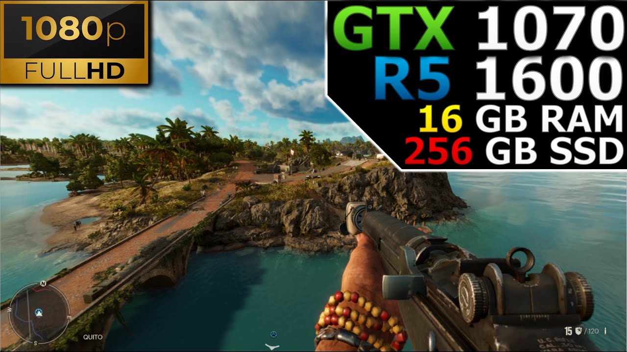 Far Cry 6 | 1080p | GTX 1070 | Ryzen 5 1600 | 16GB RAM | 256GB SSD