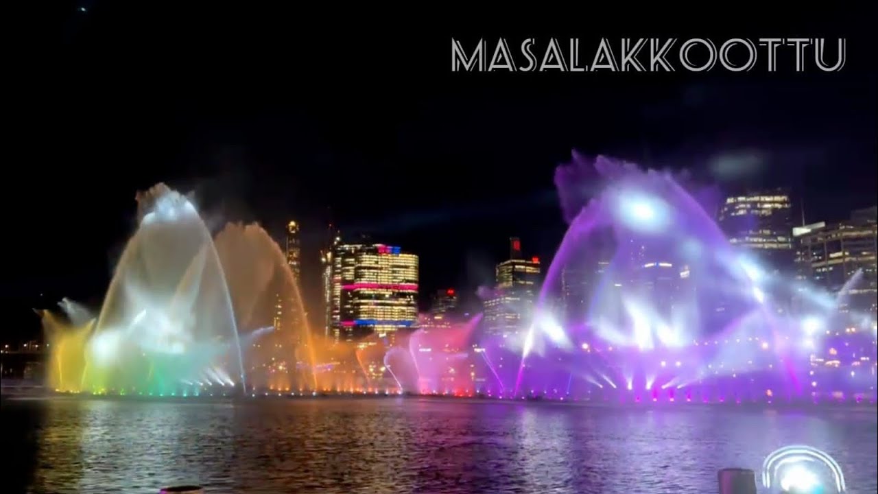 Vivid Sydney 2022 light up & Amazing Dancing Fountain Show Full HD| Sydney's Vivid lights Festival