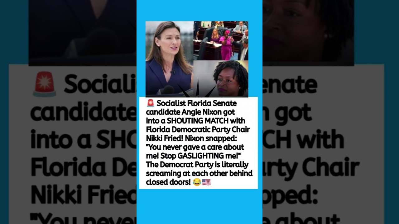 Angie Nixon and Nikki Fried Clash in Heated Florida Democratic Party Dispute 😂🇺🇸