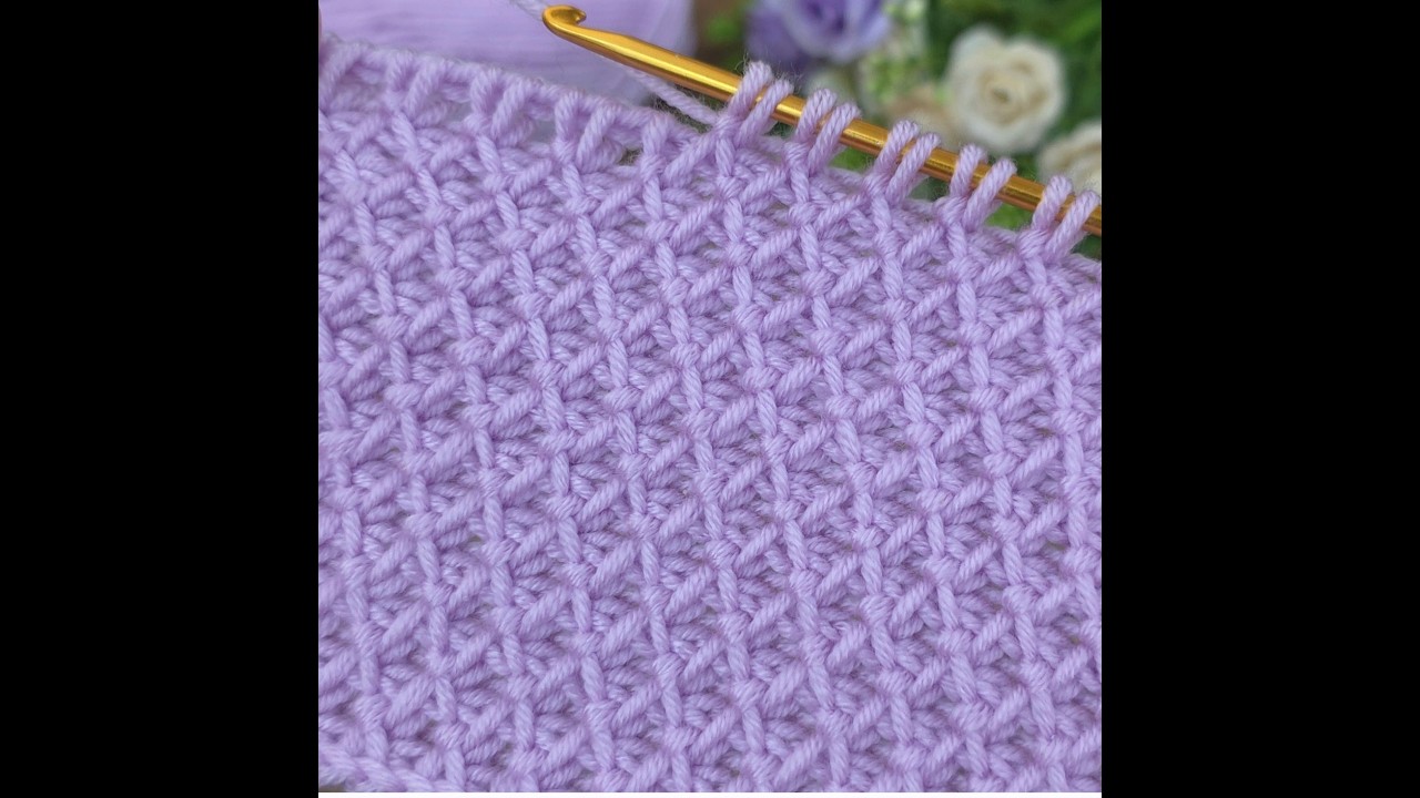 This Easy Tunisian Crochet Scarf Works Up So Fast!