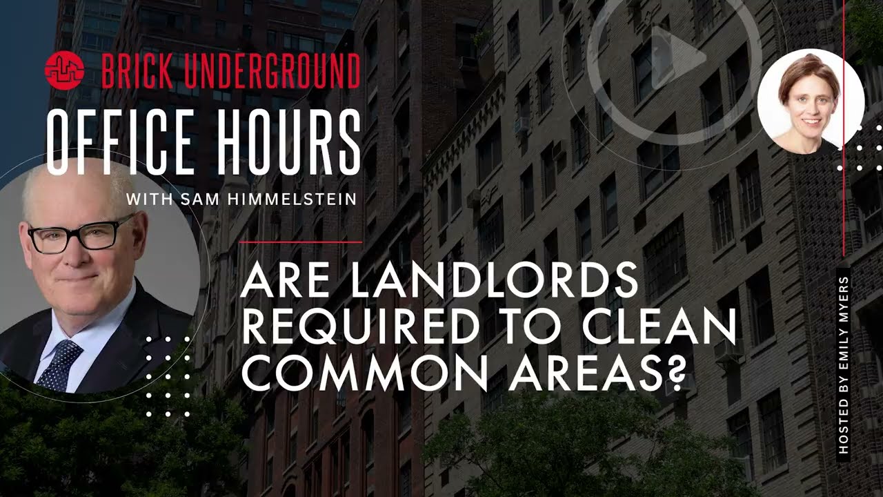 What are a landlord's obligations for the building's common areas?