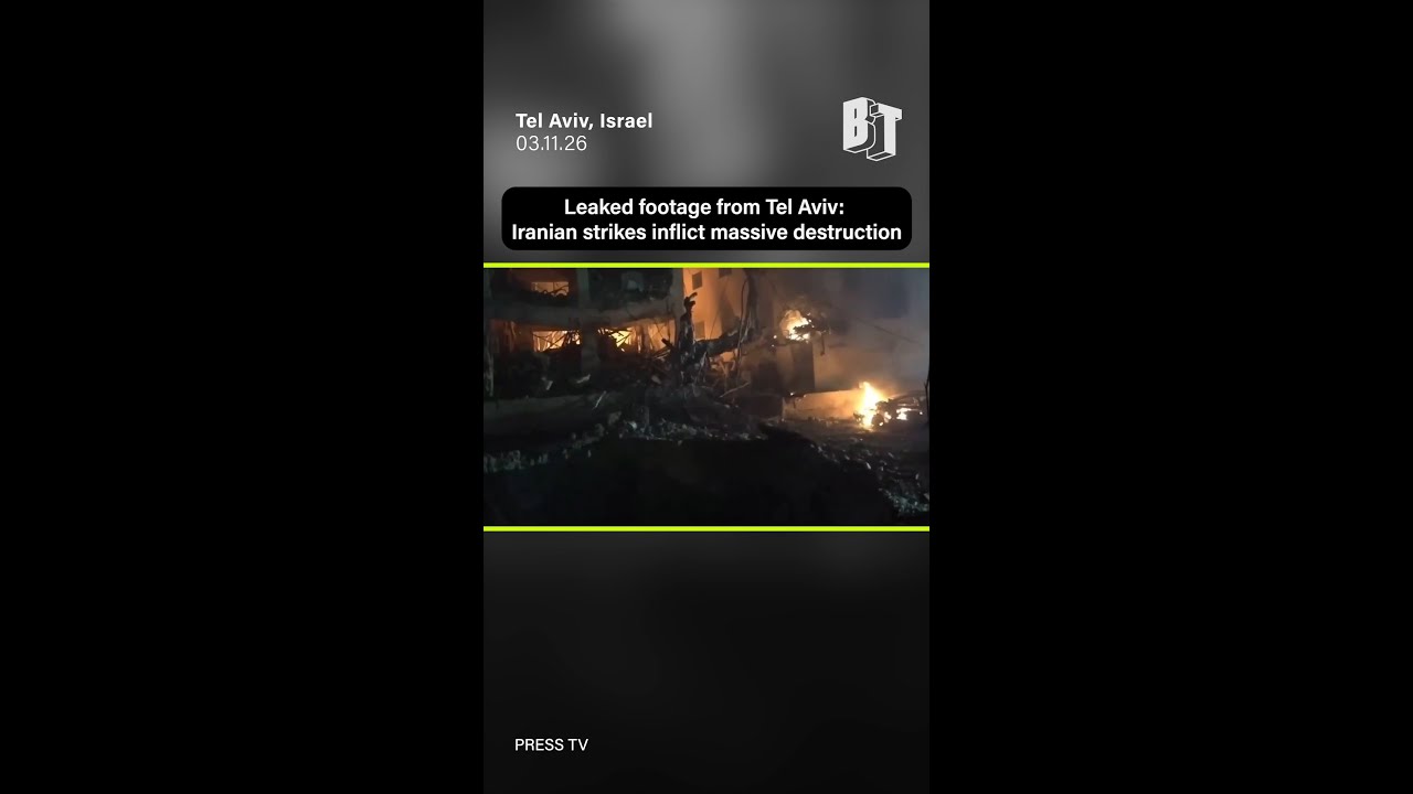 Leaked footage from Tel Aviv: Iranian strikes inflict massive destruction