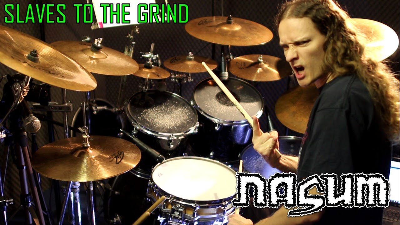 NASUM - Slaves to the grind (grindcore drum cover by drummer BOBNAR)