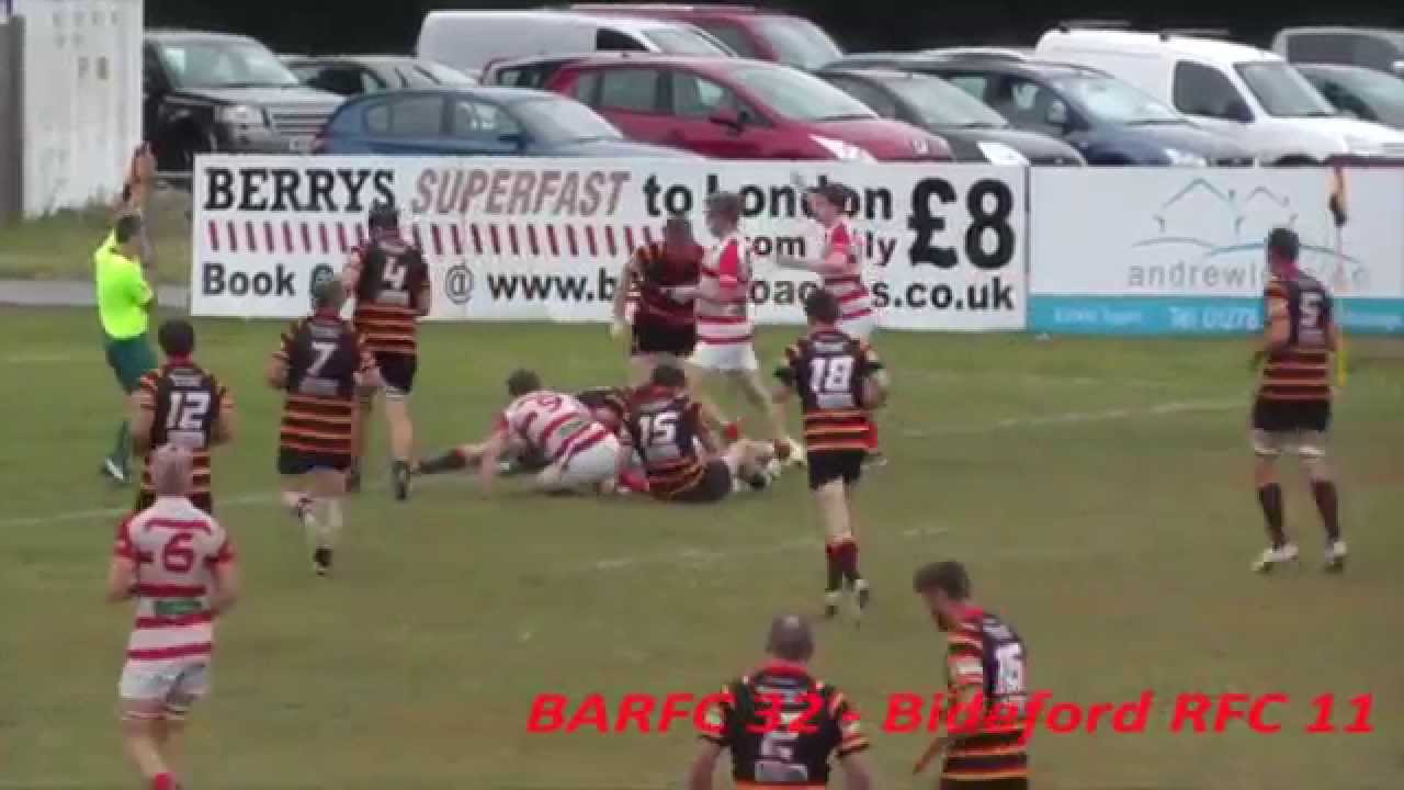 Bridgwater & Albion RFC vs Bideford RFC (27/09/14) Match Highlights