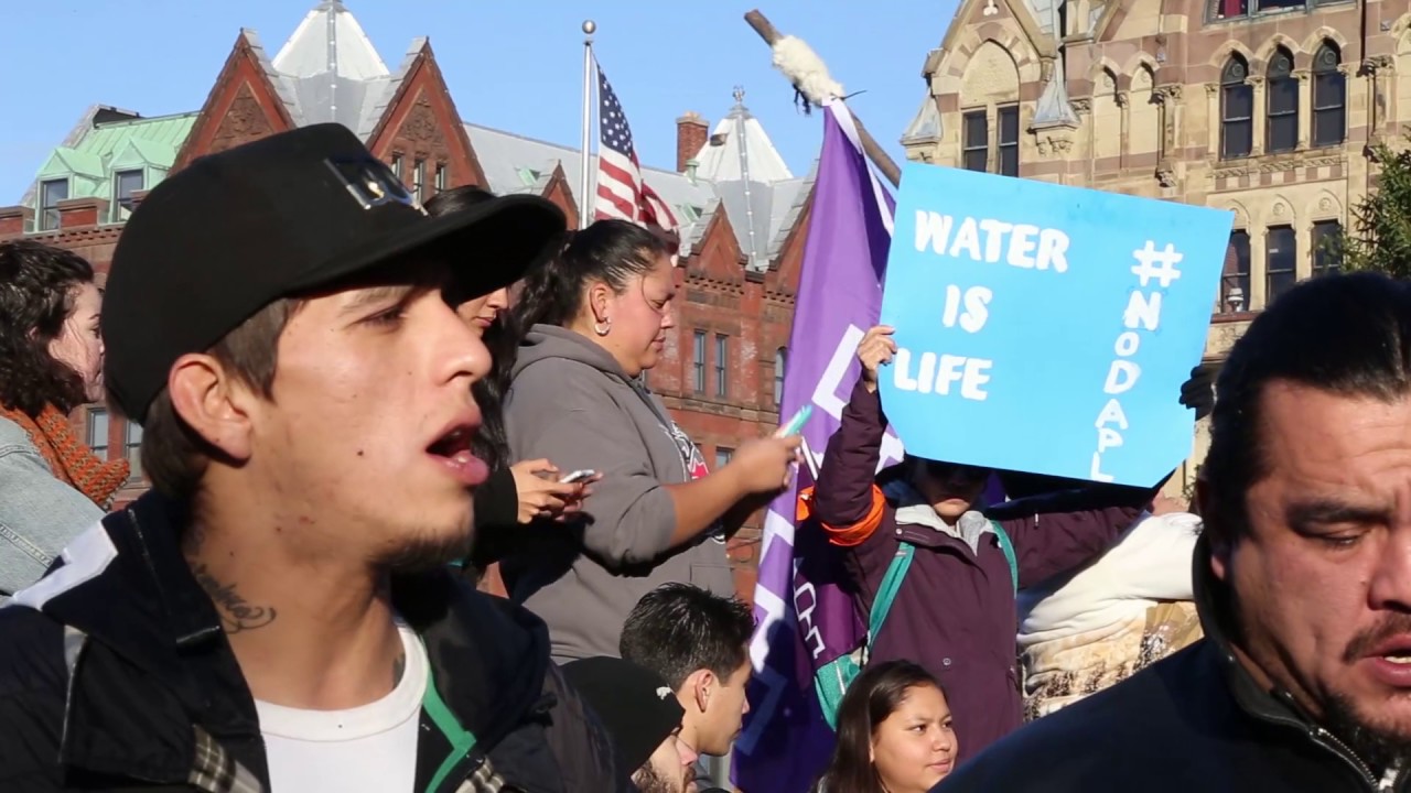 Fighting against the Dakota Pipeline: Syracuse Onondaga Nation Sgeñnoñh Unity March