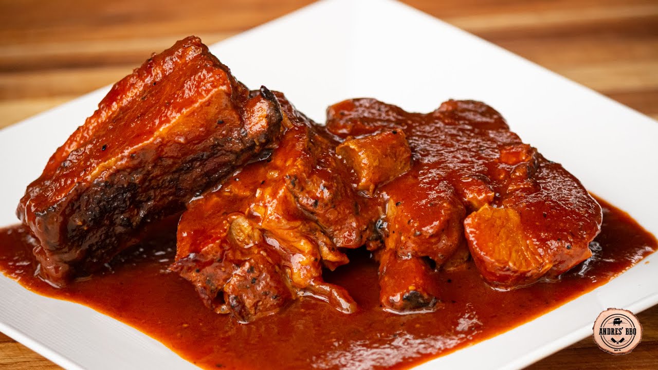 Las mejores costillas BBQ hechas en olla a presión.
