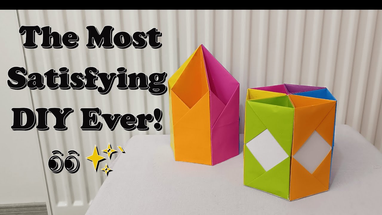 “WOW! Stunning Paper Pencil Holder 🔥✨ | Full Tutorial
