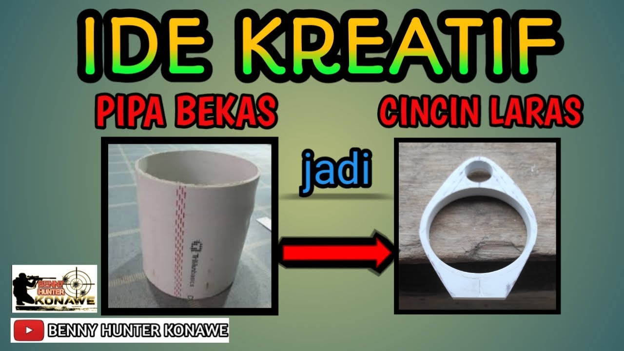 🇮🇩IDE KREATIF#PIPA PVC BEKAS JADI CINCIN LARAS