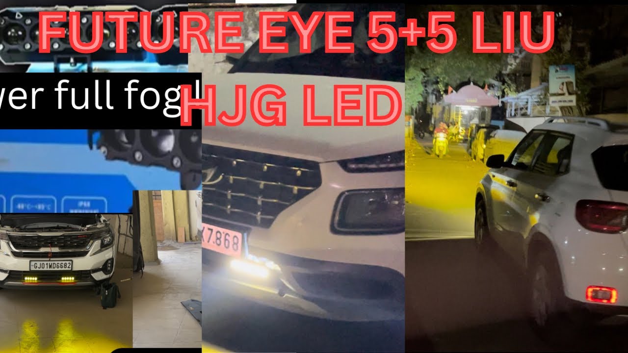 Hyundai venue light problem solve || Future eye 5+5 lens best fog light for venue car installation
