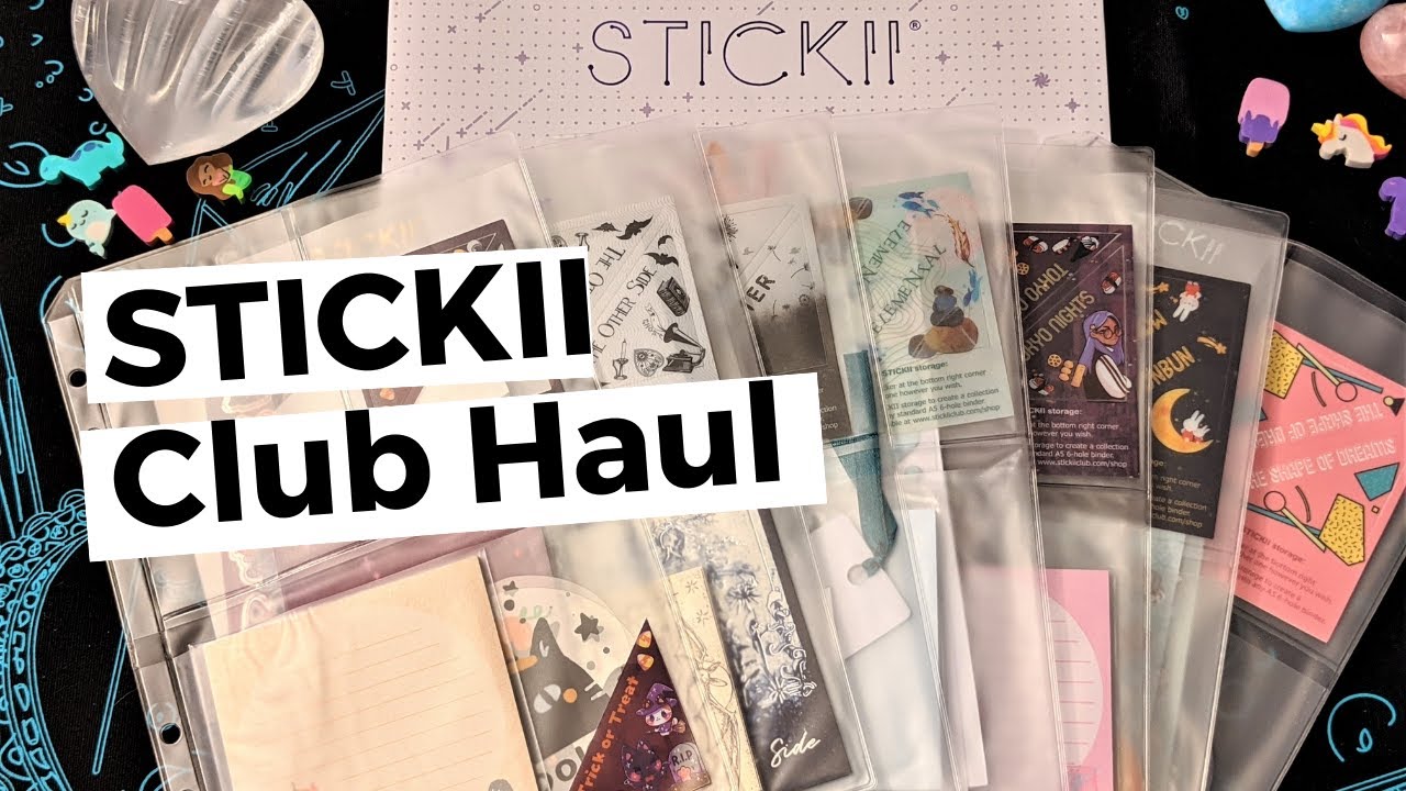 STICKII CLUB September 2020 Sticker Kits Unboxing plus past kits and storage binder
