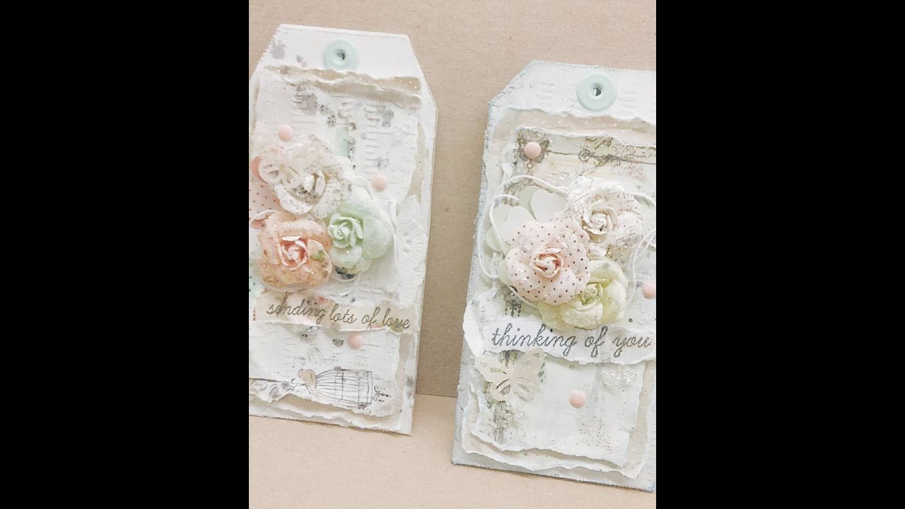{EASY} | SHABBY CHIC TAG | TUTORIAL AND {UPCOMING USTREAM CLASS}
