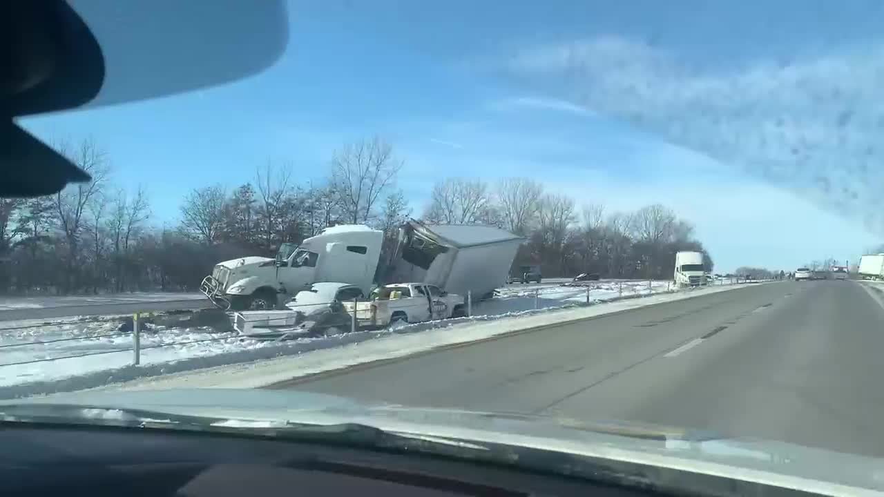 I-80 crash cleanup continues after weekend pile-up in eastern Iowa