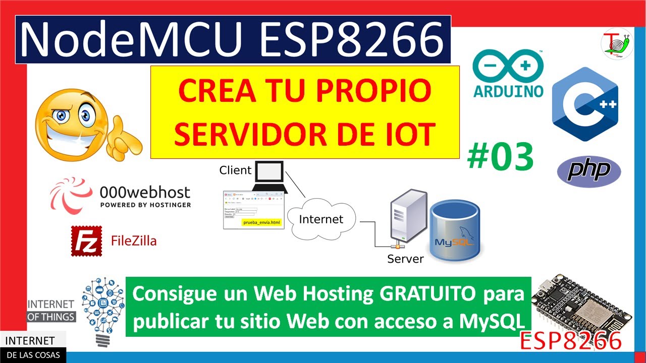 ✔️ Web Hosting GRATUITO para publicar tu sitio Web con acceso a MySQL 👈 -😉 Curso IoT con ESP8266 #23