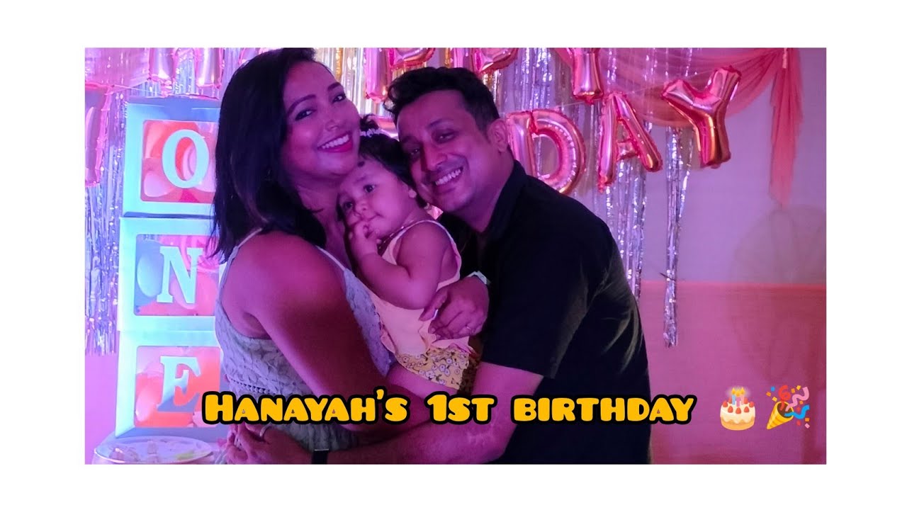 Hanayah's First Birthday celebration and surprise shoot with @DeeplinaDeka @TheUdayan69