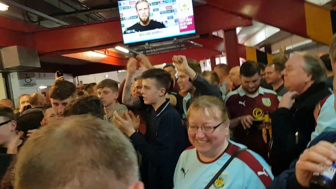 Bournemouth vs Burnley. Burnley fans before kick off