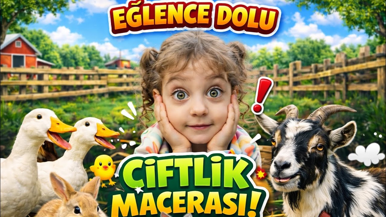 🦆🐰🐐 Eğlence Dolu Çiftlik Macerası | Ördekler, Tavşanlar ve Atlar Tanışıyoruz #shortvideo #global 