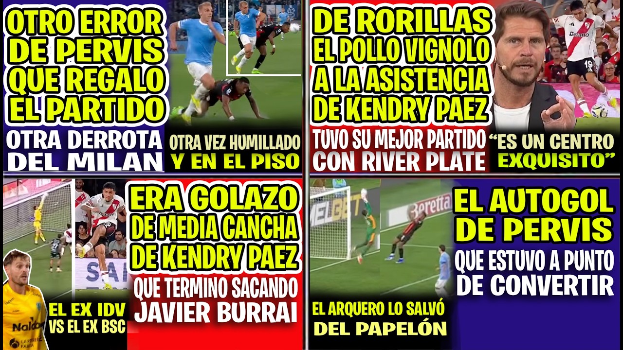 UN CENTRO EXQUISITO! DE RODILLAS EL POLLO VIGNOLO A LA GRAN ASISTENCIA DE KENDRY PÁEZ EN RIVER PLATE