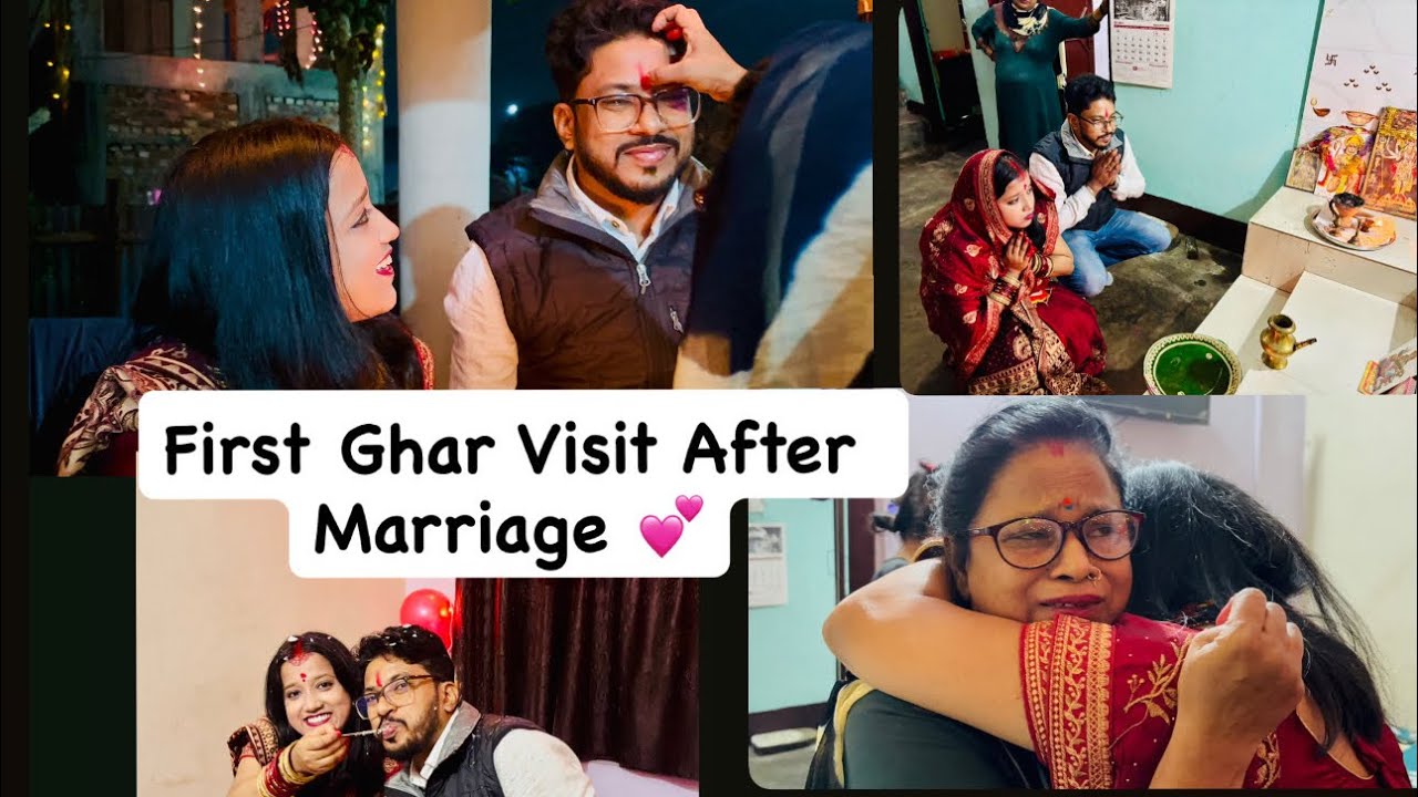 Shaadi ke baad pehli grih-pravesh at mom’s house… heart-touching moments 💕