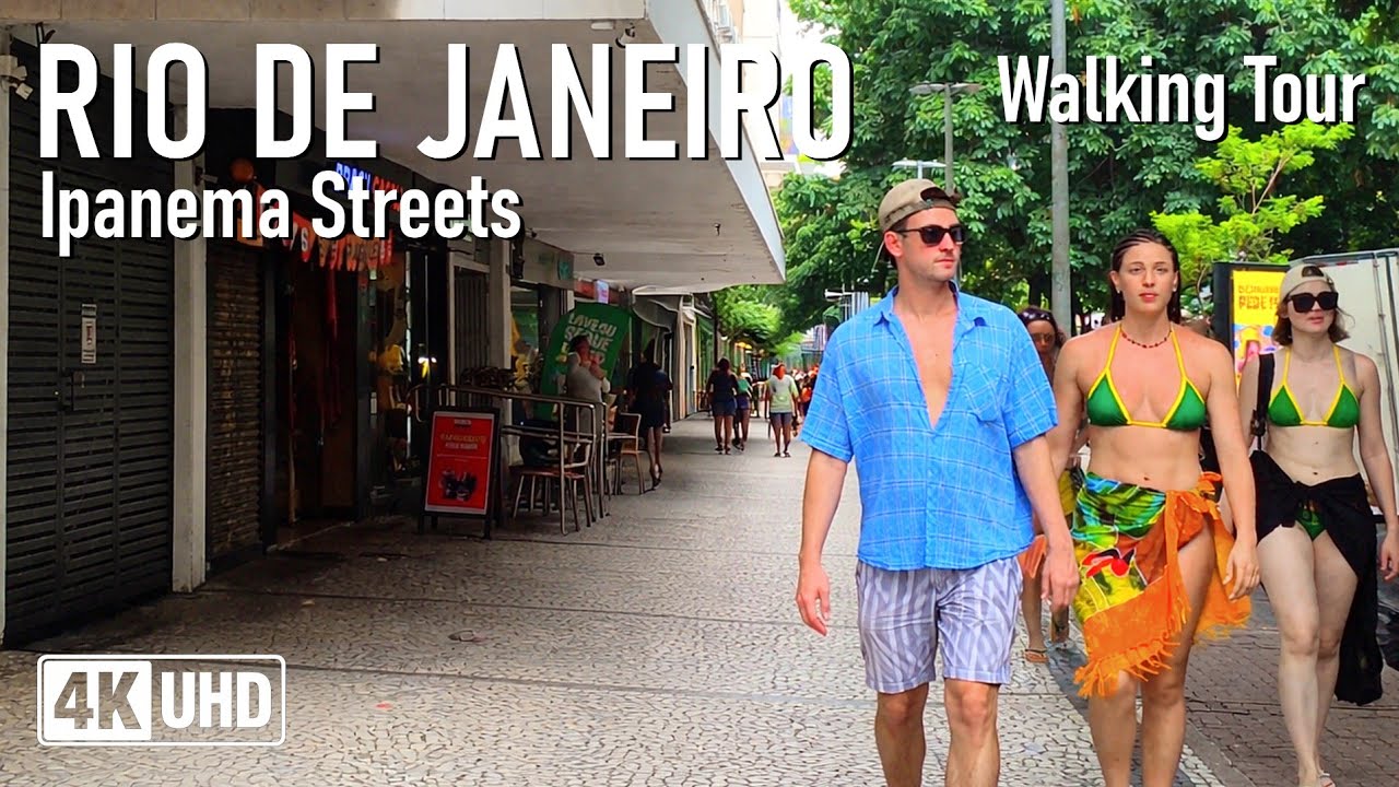 Ipanema Streets 🏖️🇧🇷 | Walking Tour 4K | A high-energy Summer stroll | Rio de Janeiro