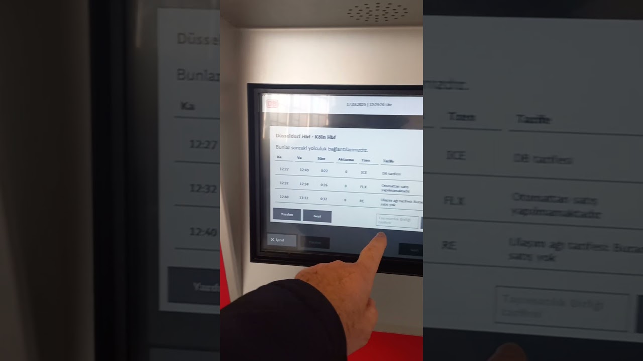 almanya şehir i&ccedil;i-şehir dışı tren bileti nasıl alınır.
