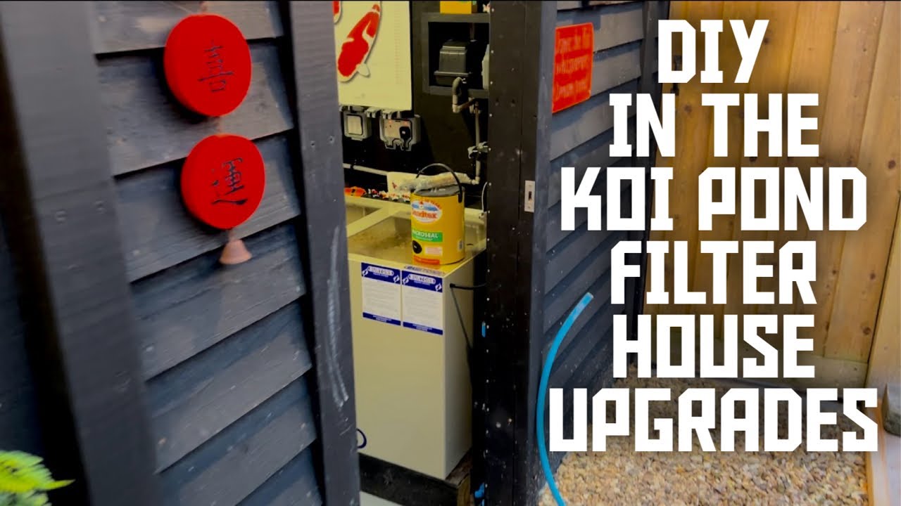 DIY IN MY KOI POND FILTER HOUSE WELL NEEDED DOING**LOOKING EPIC**UPGRADES**