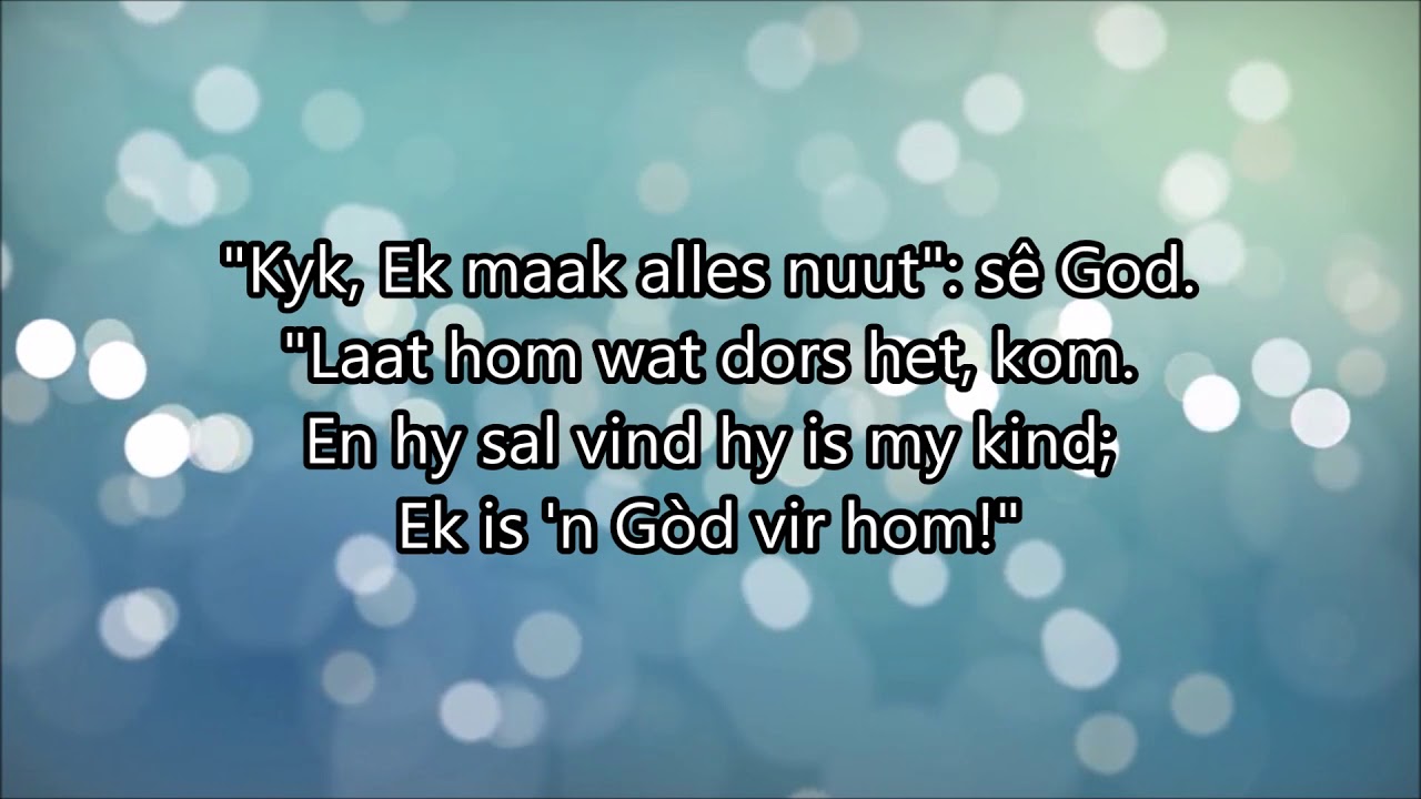 LB 602   Ek sien 'n nuwe hemel kom