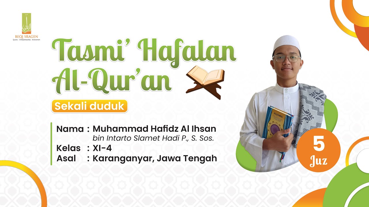 Tasmi' Hafalan Al-Qur'an 5 Juz Sekali Duduk