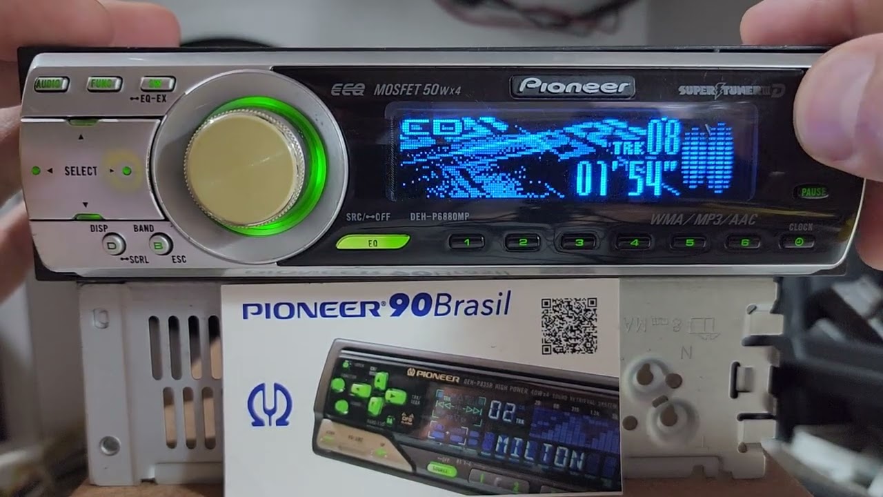Vídeo de funcionamento CD Player #pioneer DEH-P6880MP #golfinho #golfinhos