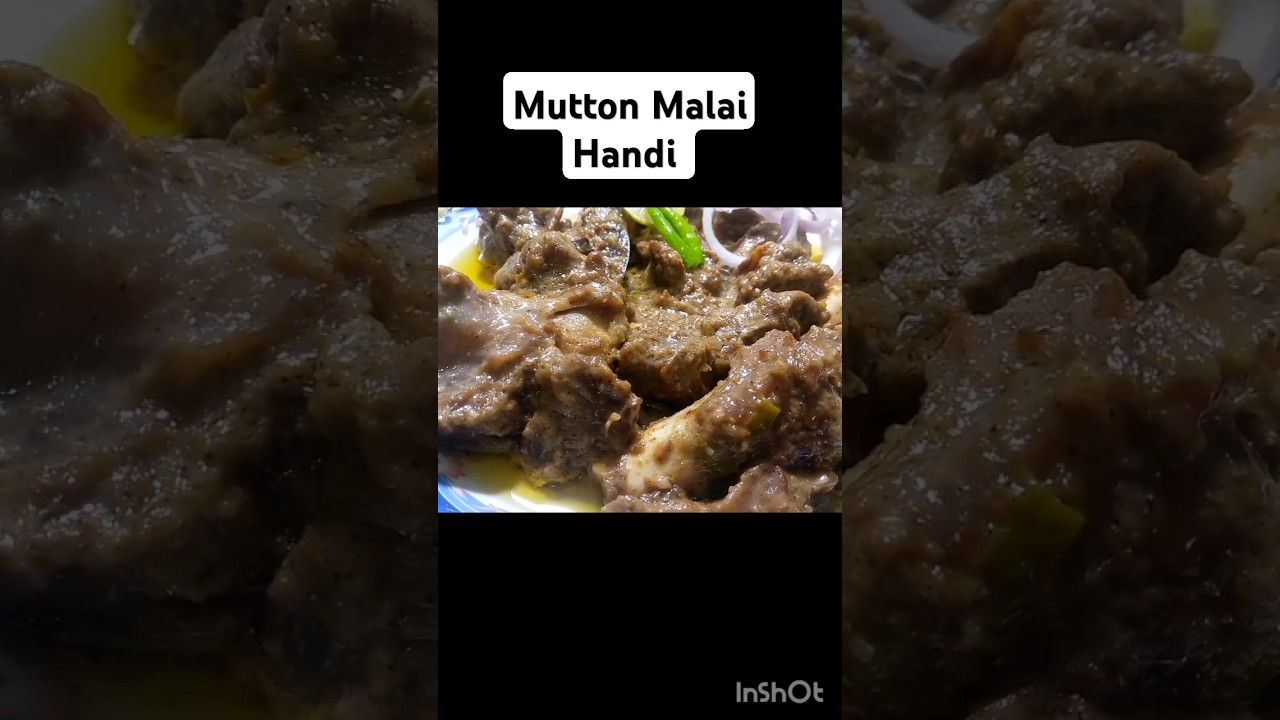 Mutton Malai Handi Recipe 🤤