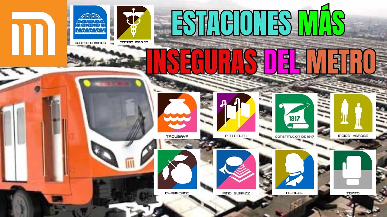 Estaciones Más Inseguras del Metro