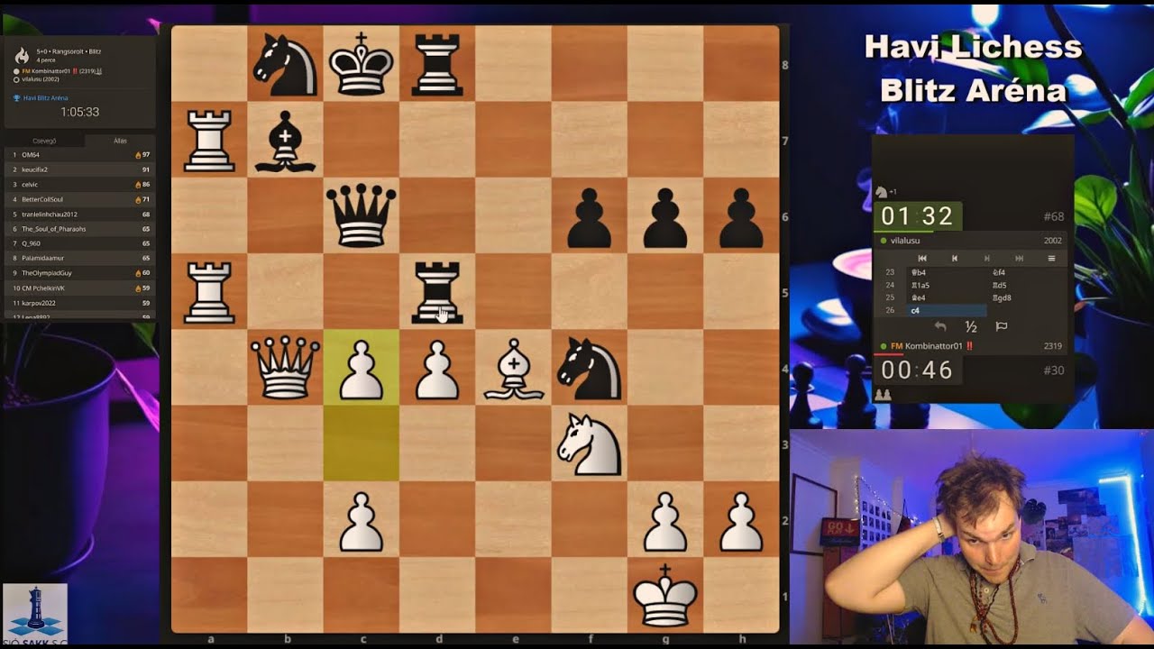 Júliusi Lichess Aréna  - Sió-Sakk Gameplay #30