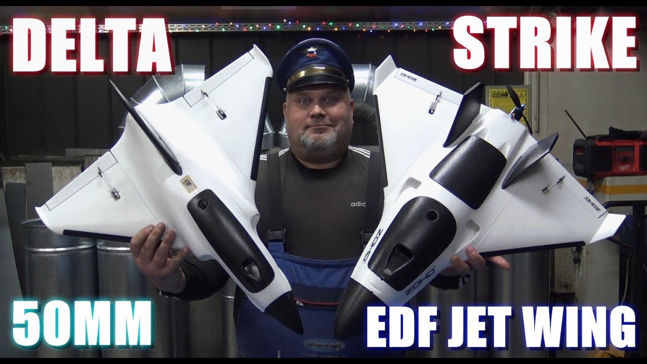ZOHD Delta Strike 50mm EDF Jet Flying Wing 600mm Wingspan EPP FPV RC Airplane PNP Unboxing