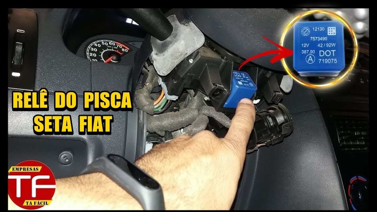 Onde fica o relê de pisca setas Fiat Palio ,Siena ,Uno