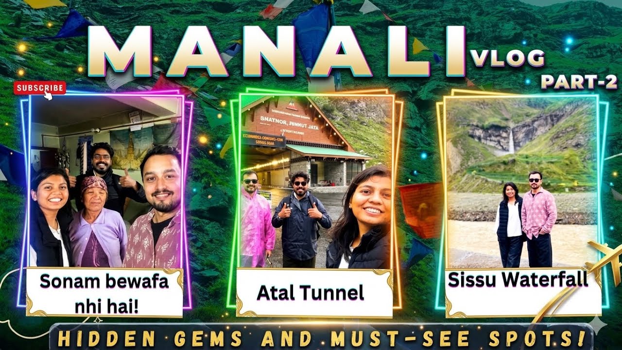 World’s Longest Atal Tunnel😱| Hidimba Temple| Rohtang & Sissu | Manali Vlog