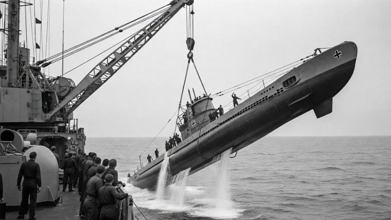 Arma Secretă A Germanilor Descoperită Într-un Submarin Nazist Capturat
