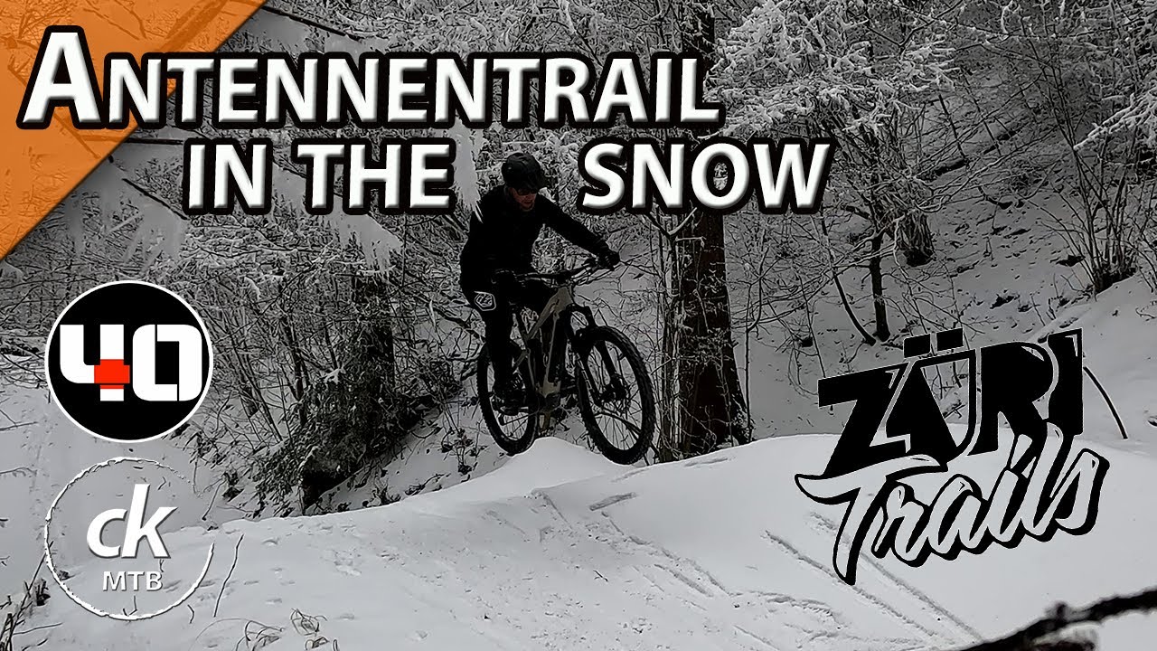 Antennentrail im Schnee - Uetliberg | Ein verrückter Ritt mit Stürzen | Züritrails | ck MTB