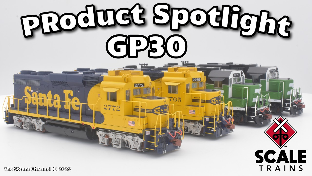 Product Spotlight Scale Trains Rivet Counter GP30 Santa Fe & Burlington Northern LokSound5