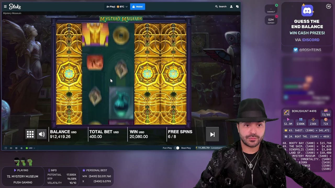 ROSHTEIN - LAST SPIN NPP! (Mystery Museum Big Win)