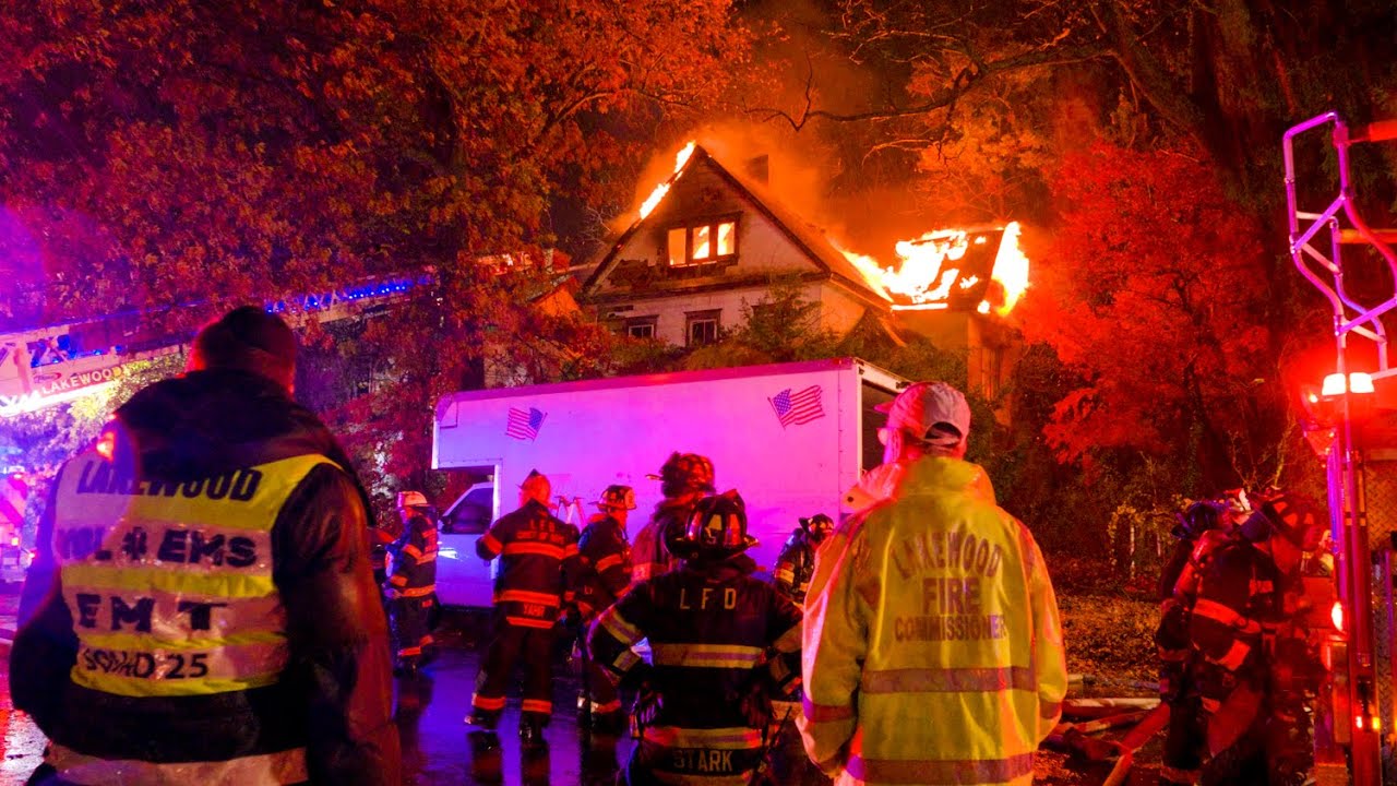 Lakewood, NJ — 2-Alarm Fire Rips Through Vacant Home — Heavy Fire on Arrival 11/25/25