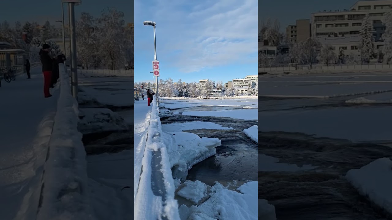 Oulun patosilta ohijuoksutus sunnuntai 15.2.2026 klo 14.32.