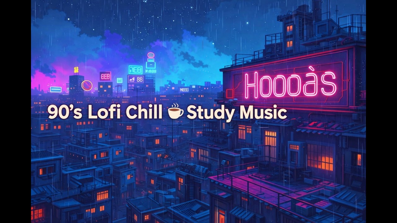 90's Chill Lofi  Study Music☕️90年代低真學習音樂 [Amber Waves]