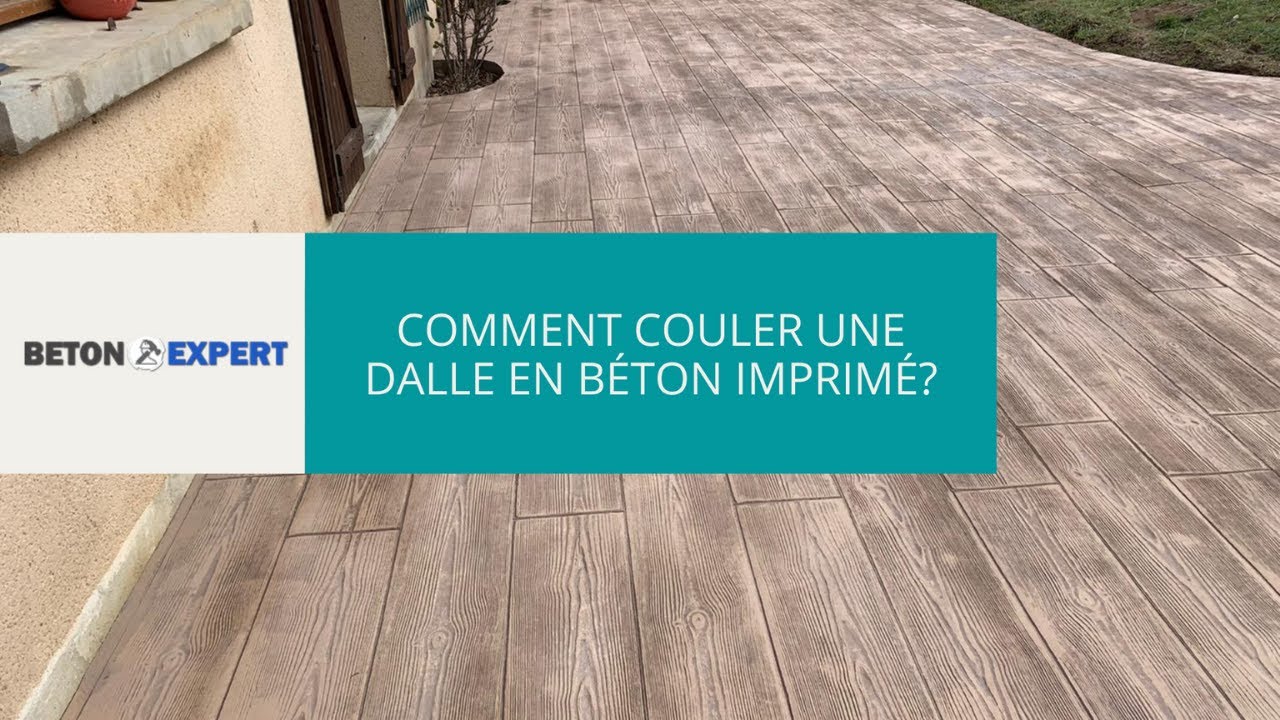 Comment faire une dalle en béton imprimé? Voir sur Béton Expert.