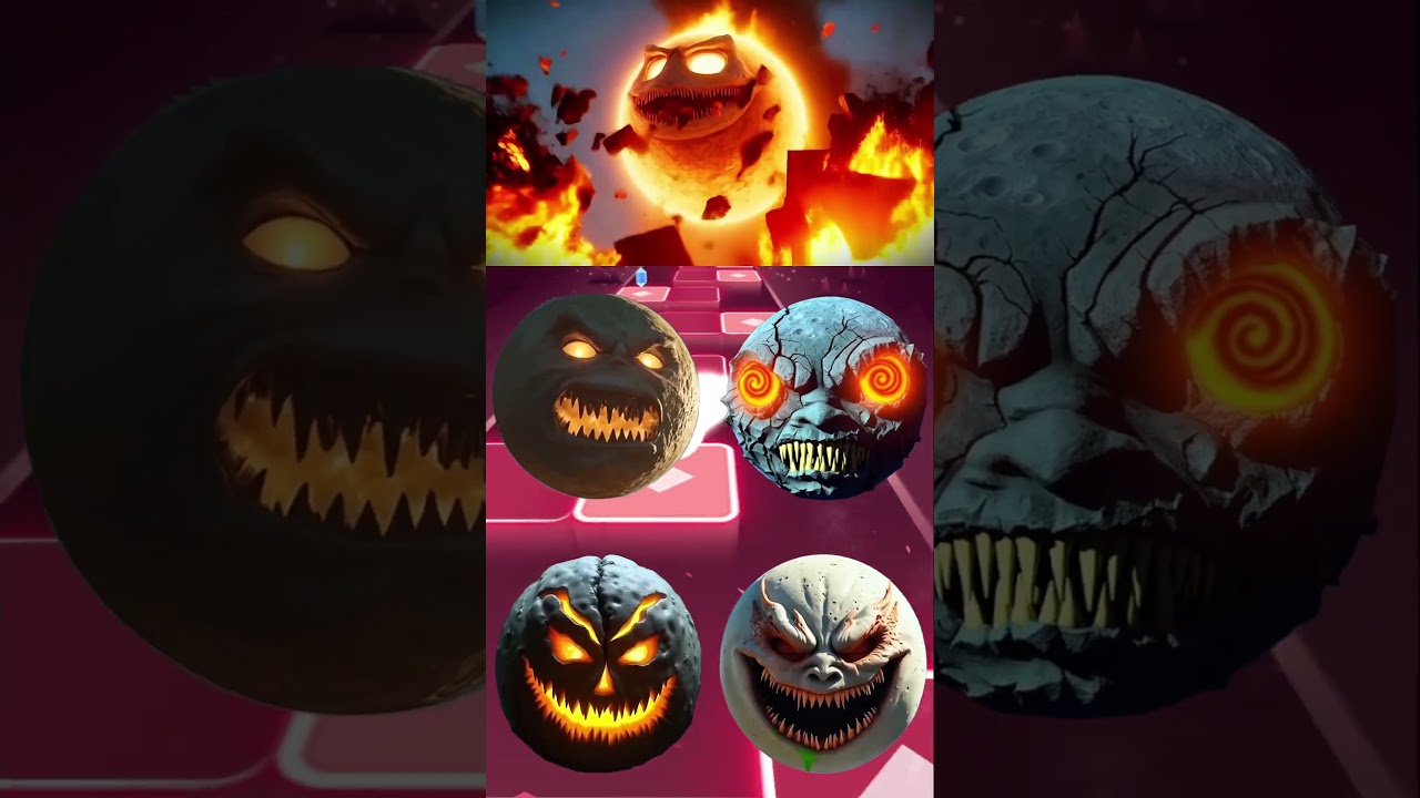 Lunar Moon &ndash; Craggy Moon 🆚 Hypno Moon 🆚 Lava Moon 🆚 Dragon Moon &ndash; Tiles Hop EDM Rush