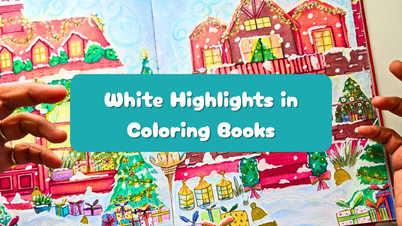 ⟡ White Highlights in Coloring Books | Technique You Need to Know ⟡ #adultcoloring #art #coloring