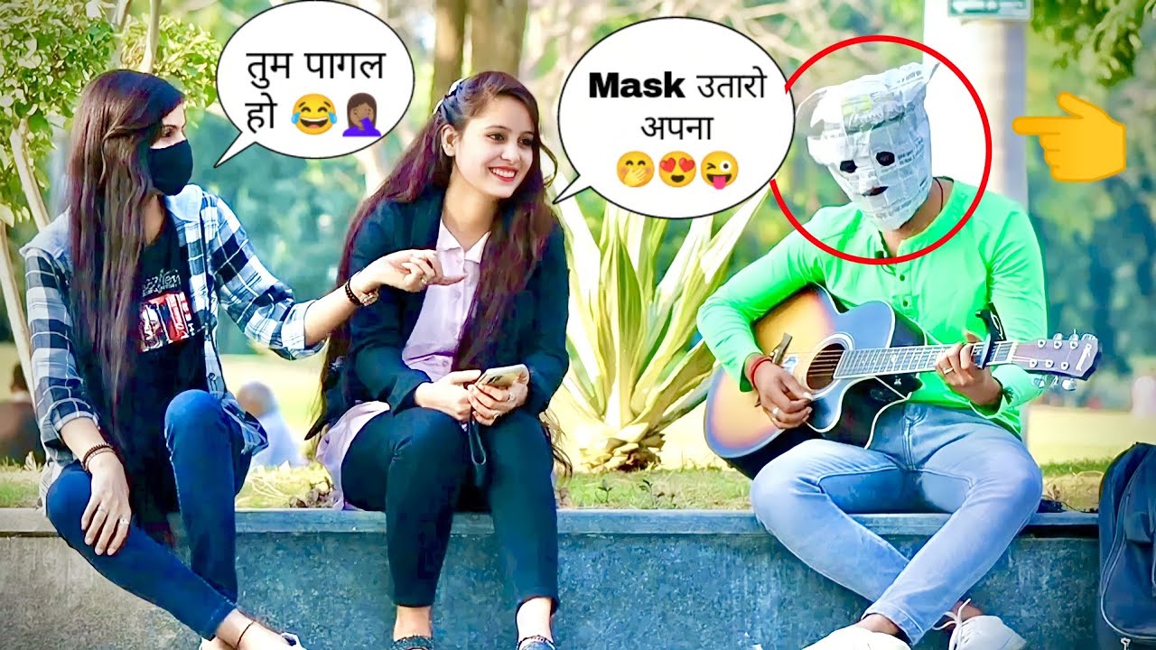 Mask Man Singing Prank | Singing Pranks in India | Randomly Singing |