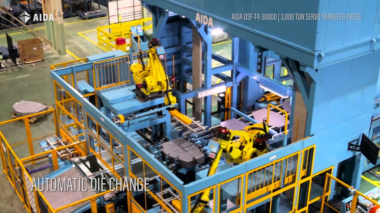 AIDA DSF-T4-30000, 3,000 Ton Servo Transfer Press