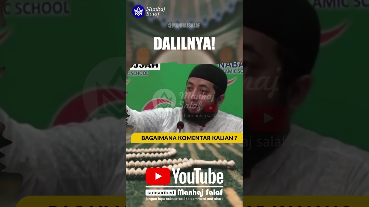 Kalian pilih yang mana ? #kajiansunnah #kajiansalaf #salafi #salaf #khalidbasalamah #manhajsalaf