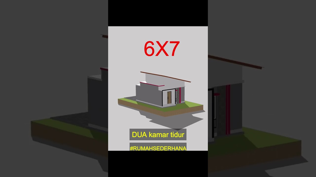 Desain rumah minimalis 6X7