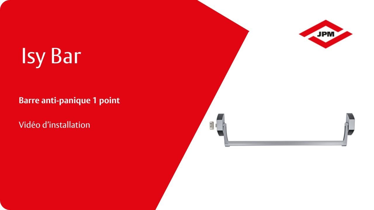 Barre anti-panique Isy Bar 1 point